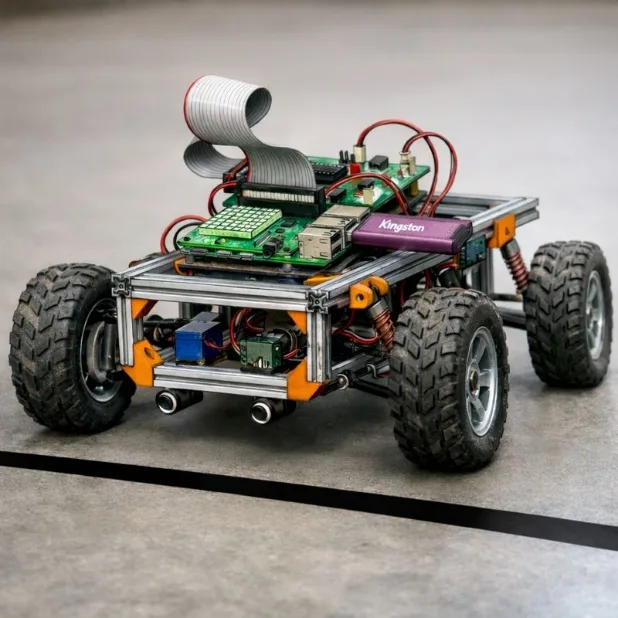 Robot mobile à quatre roues avec Raspberry Pi et Sense Hat